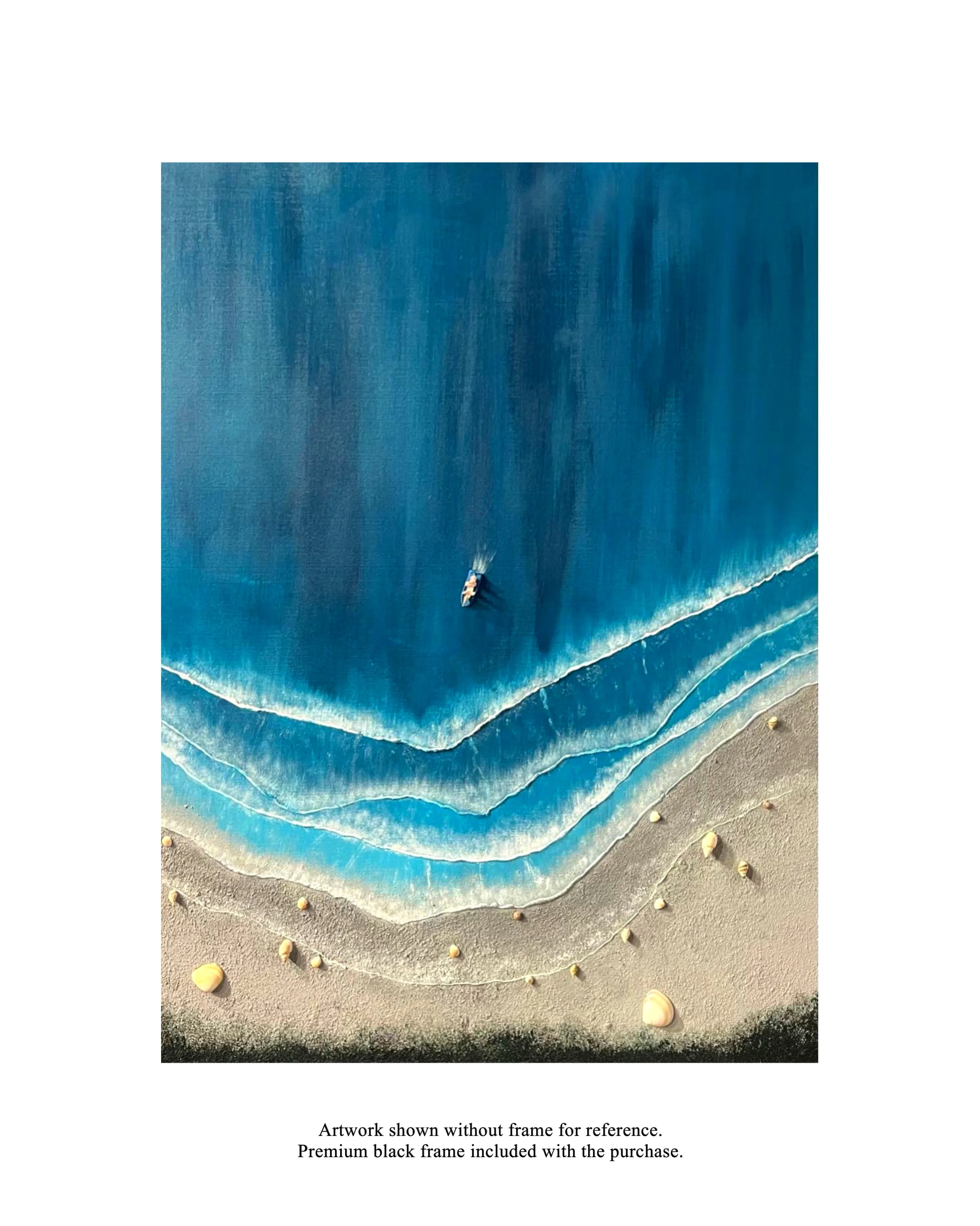 Silent Shorelines - 30 x 40 Inches artwork view 6