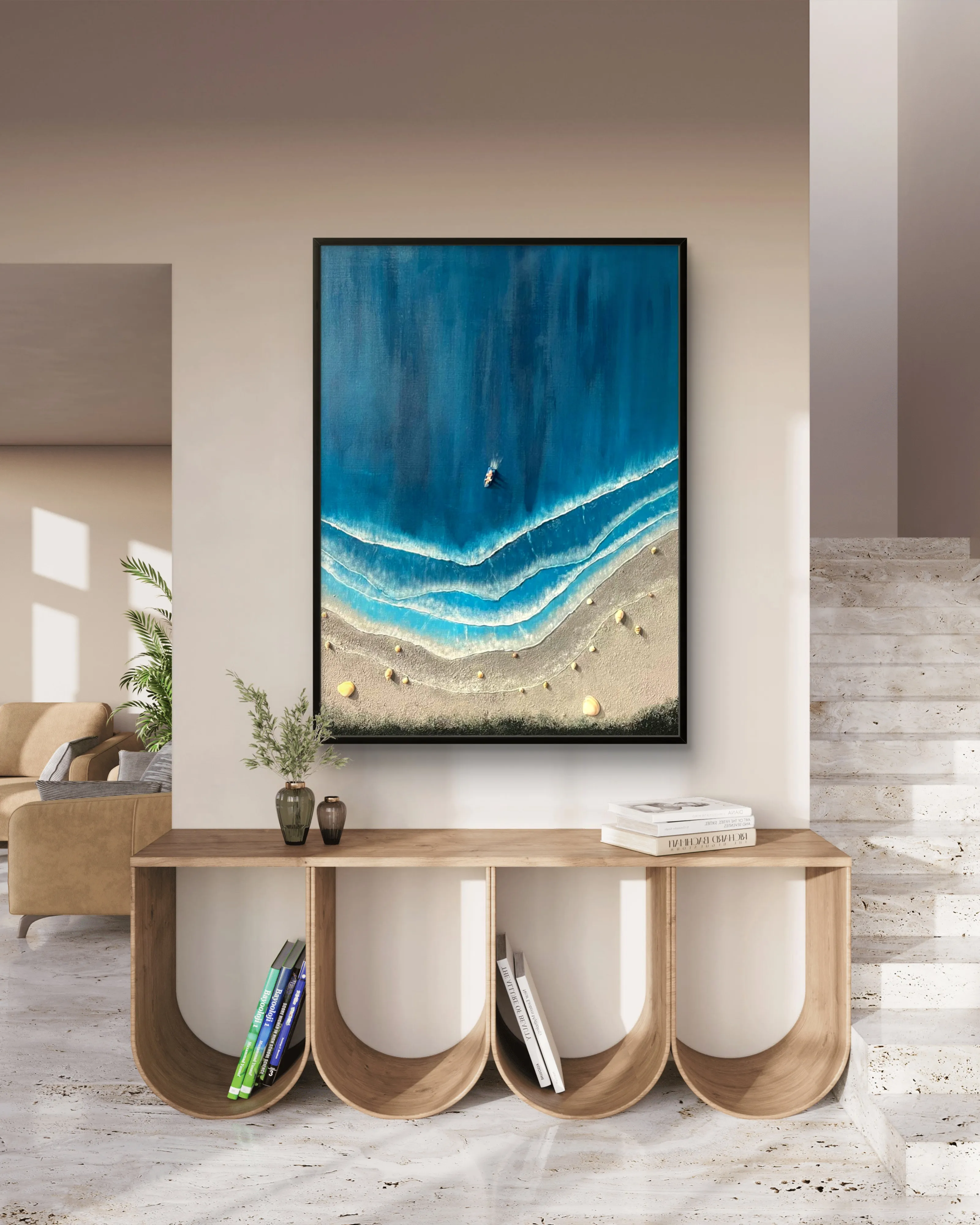 Silent Shorelines - 30 x 40 Inches artwork view 7